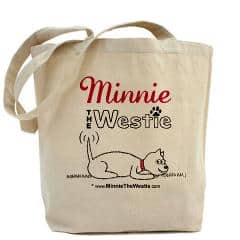 Minnie The Westie tote bag