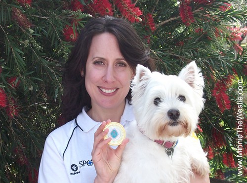 Mum and I with our medal. 